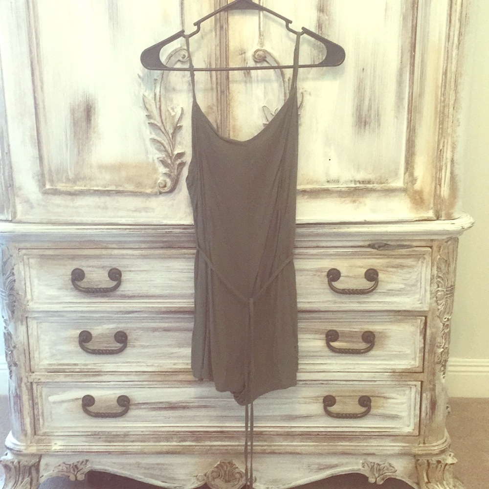 Olive green romper